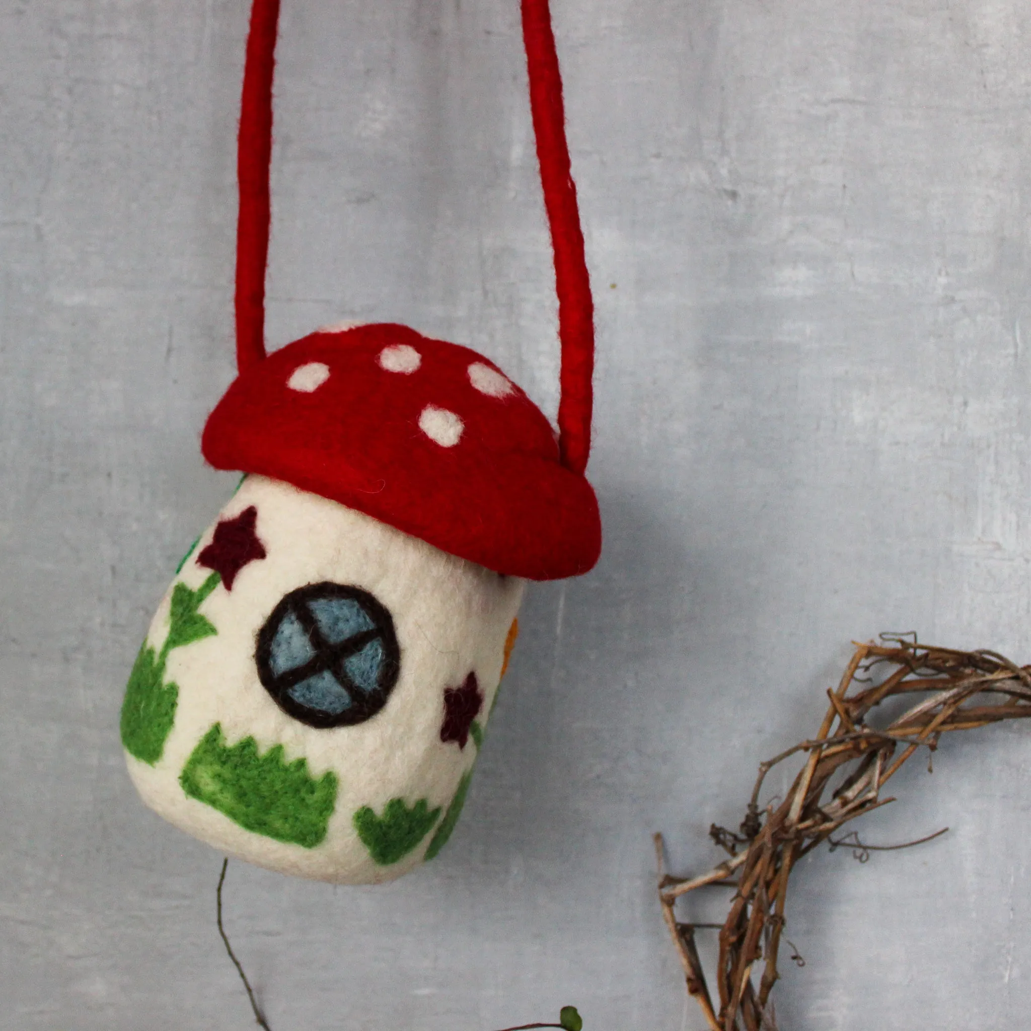 Felt Toadstool Bag