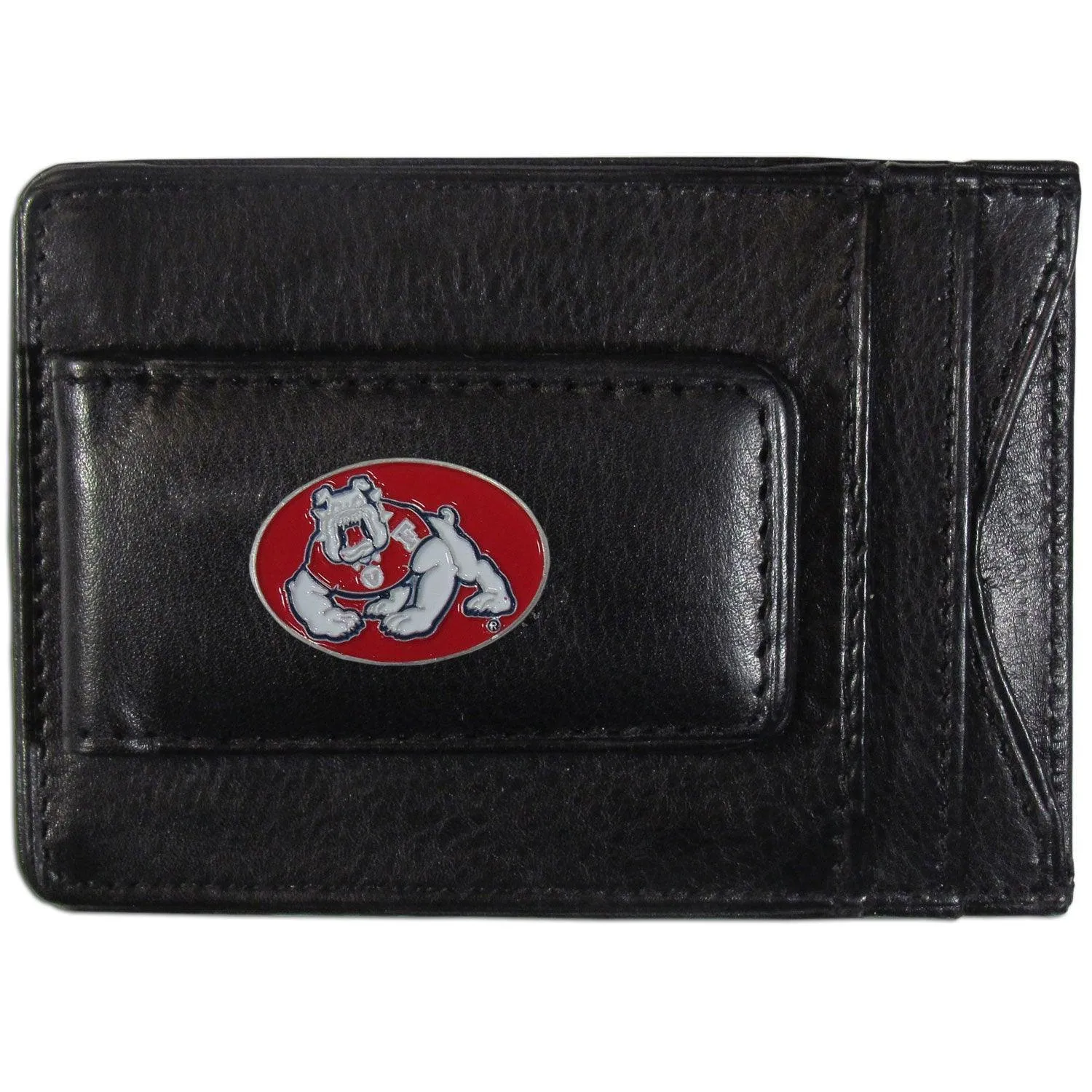 Fresno St. Bulldogs Leather Cash & Cardholder