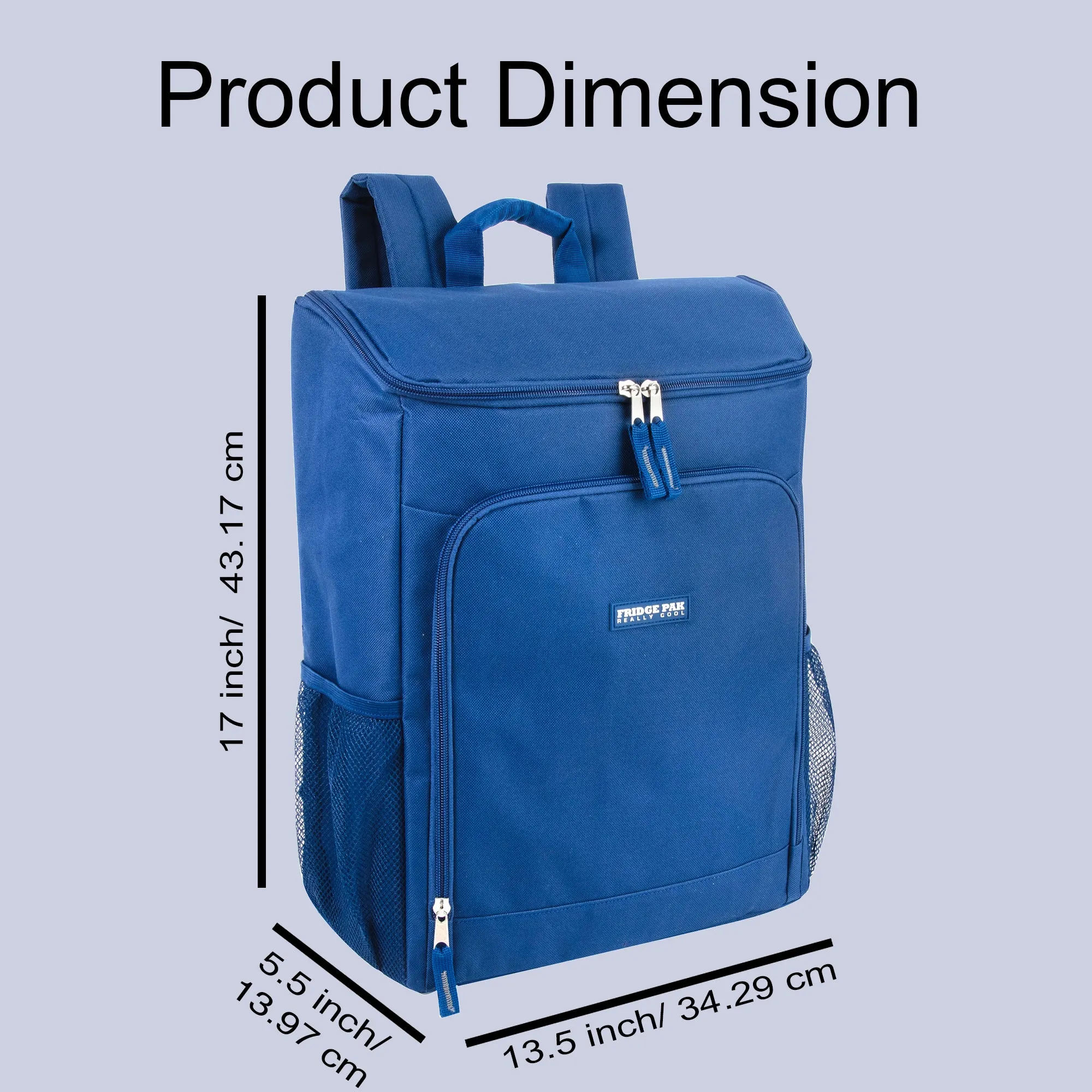 Fridge Pak 17 Inch Cooler Backpack -  2 Assorted Colors