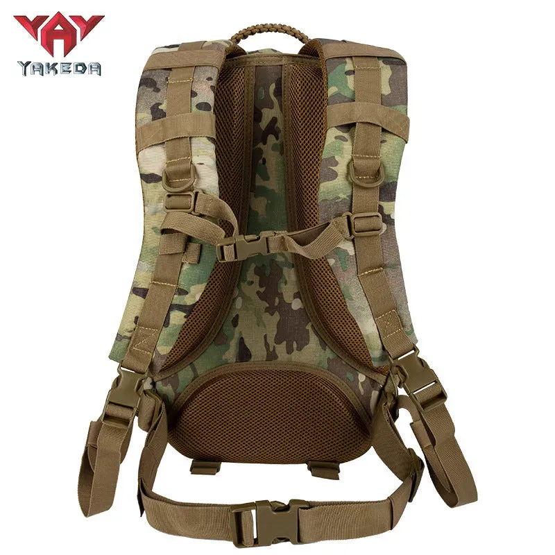 GB-0063 Tactical Backpack Mountaineering Hiking Outdoor Bag Camouflage Shoulder Dragon Egg Bag Student Commuter Computer Shoulder Bag