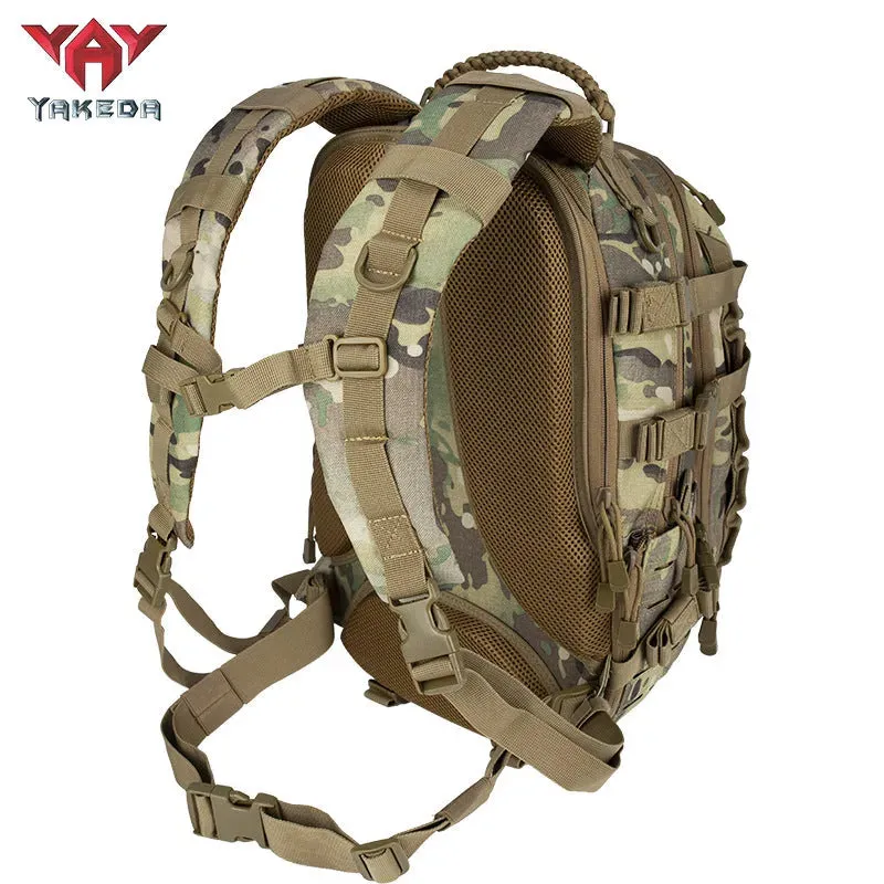 GB-0063 Tactical Backpack Mountaineering Hiking Outdoor Bag Camouflage Shoulder Dragon Egg Bag Student Commuter Computer Shoulder Bag