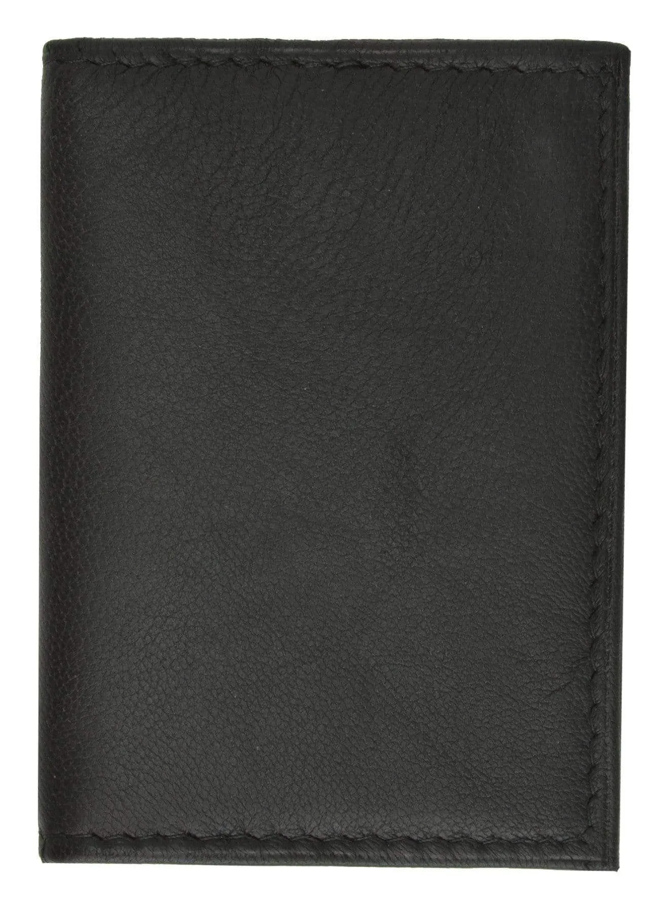 Genuine Leather Tri-fold European Wallet ID Credit Card Holder Coin Pouch 518