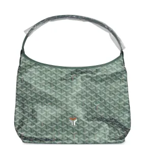 Goyard Goyardine Pearly Green Boheme PM Hobo Bag Palladium Hardware