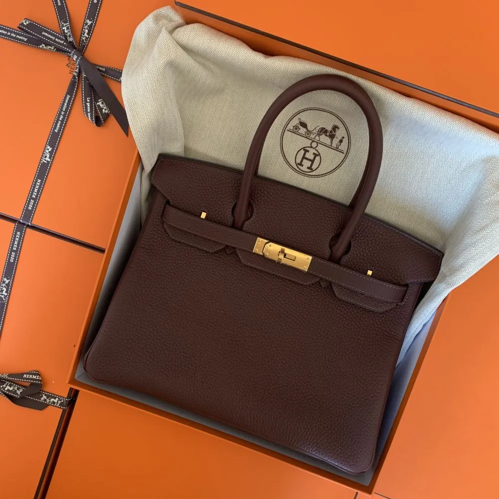 Hermès Birkin 30 Havane Taurillon Clemence Gold Hardware GHW