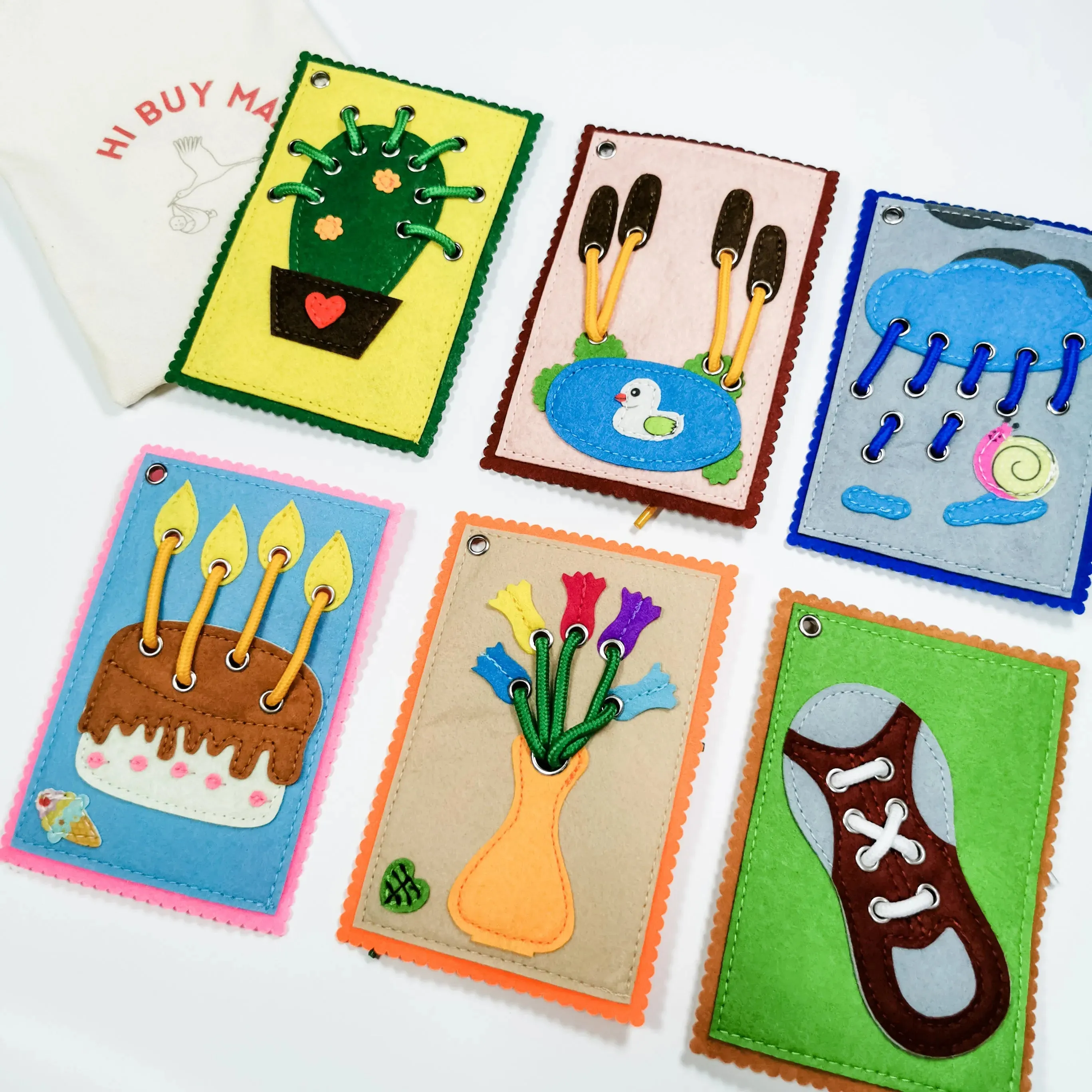 Hi Buy Mama - Busy Fingers Lacing Cards