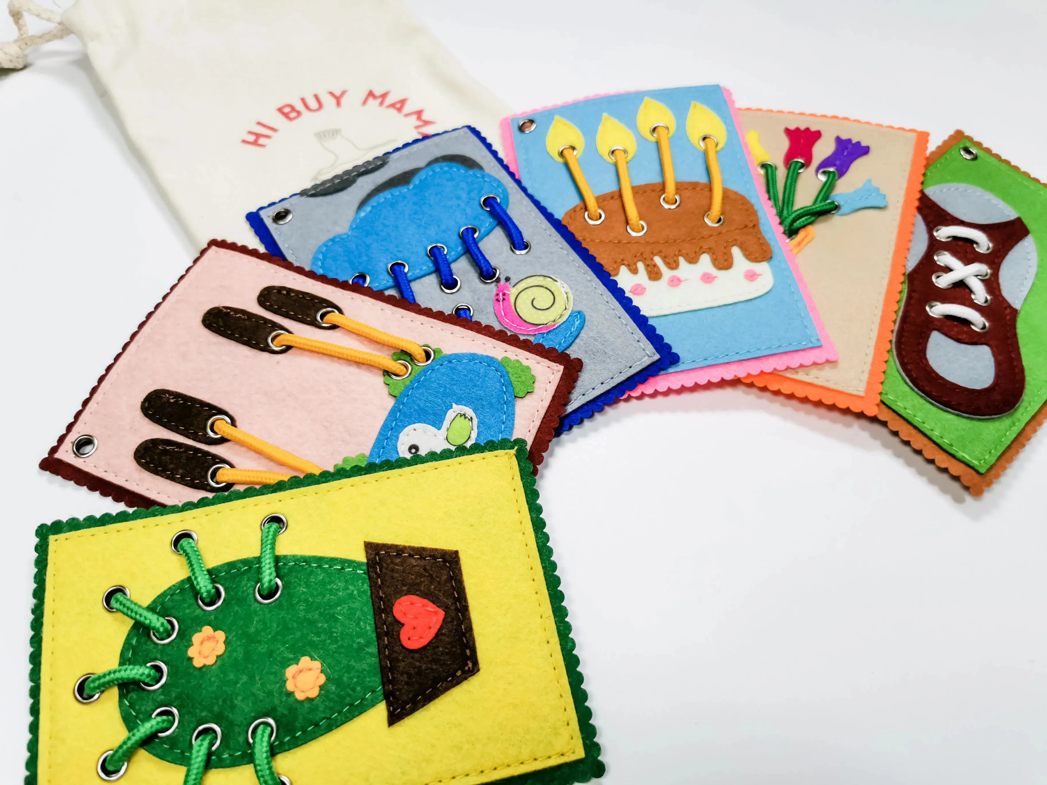 Hi Buy Mama - Busy Fingers Lacing Cards