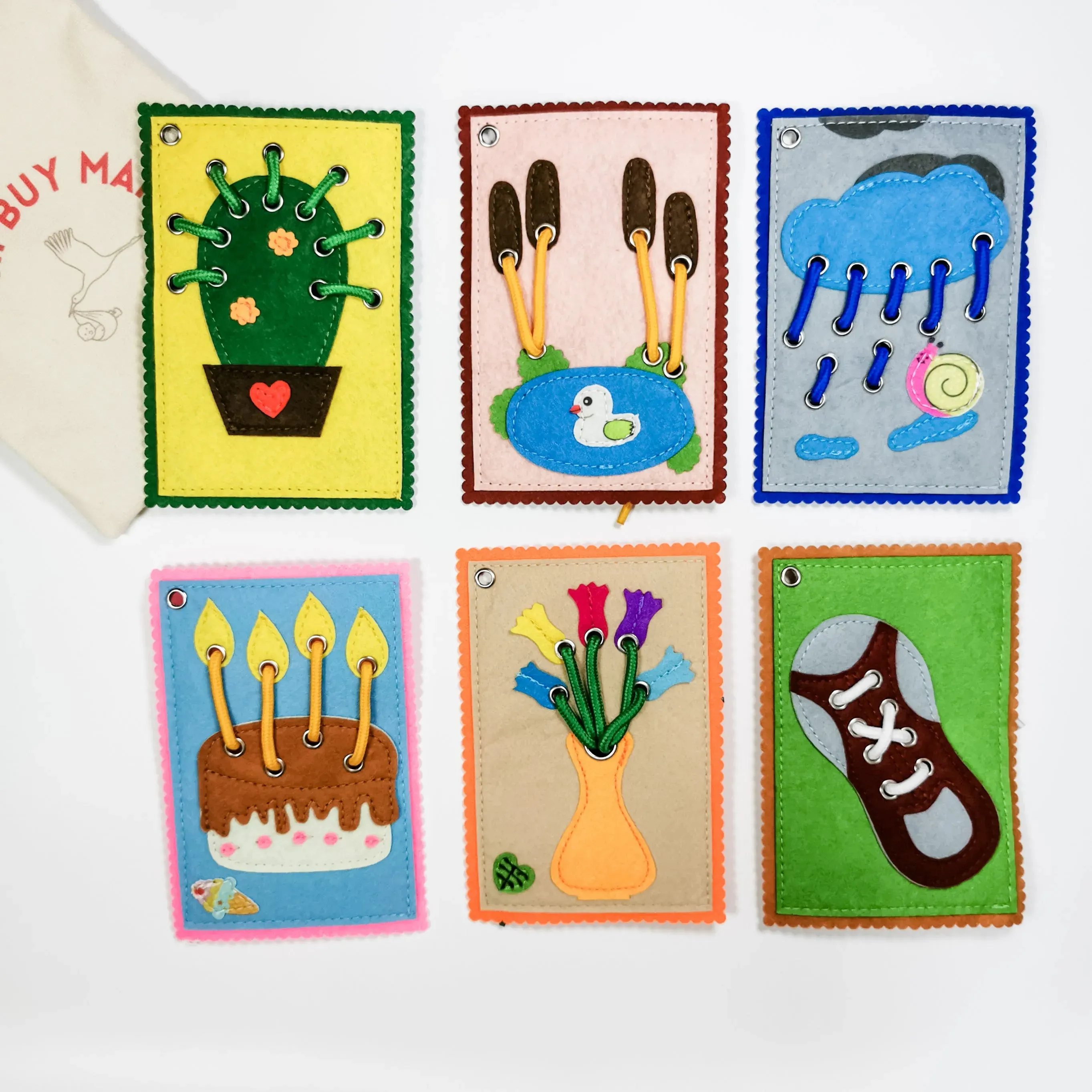 Hi Buy Mama - Busy Fingers Lacing Cards