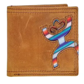 HOOey Inlay Serape Hands-Up (Tan) - Men's Bifold Wallet