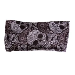 Hot Leathers Black Paisley Skull EZ Band RWD1005