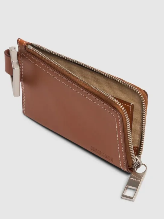 Jacquemus   Le Porte-zippé Cuerda leather wallet 