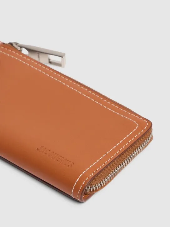 Jacquemus   Le Porte-zippé Cuerda leather wallet 