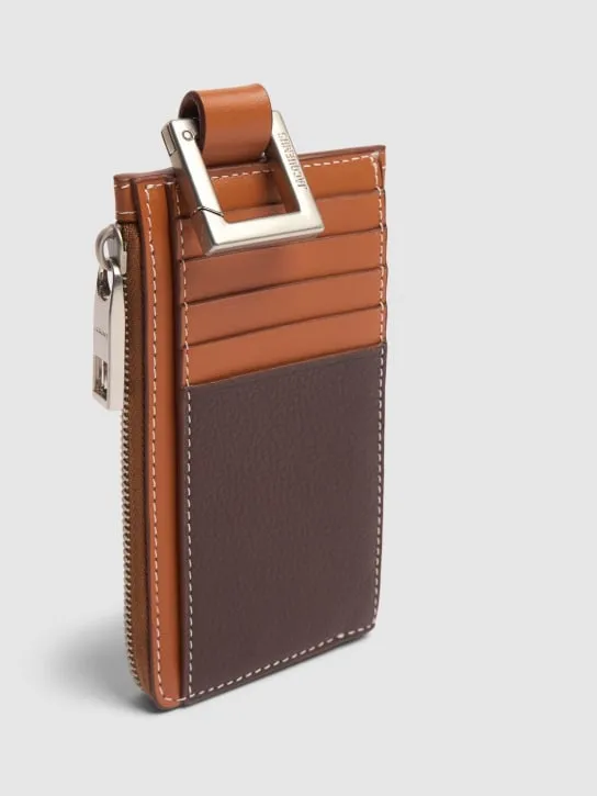 Jacquemus   Le Porte-zippé Cuerda leather wallet 