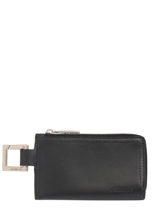 Jacquemus   Le Porte-zippé Cuerda leather wallet 