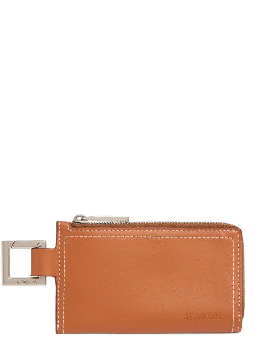 Jacquemus   Le Porte-zippé Cuerda leather wallet 