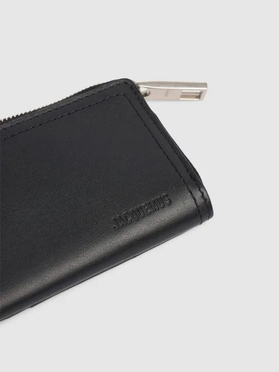 Jacquemus   Le Porte-zippé Cuerda leather wallet 