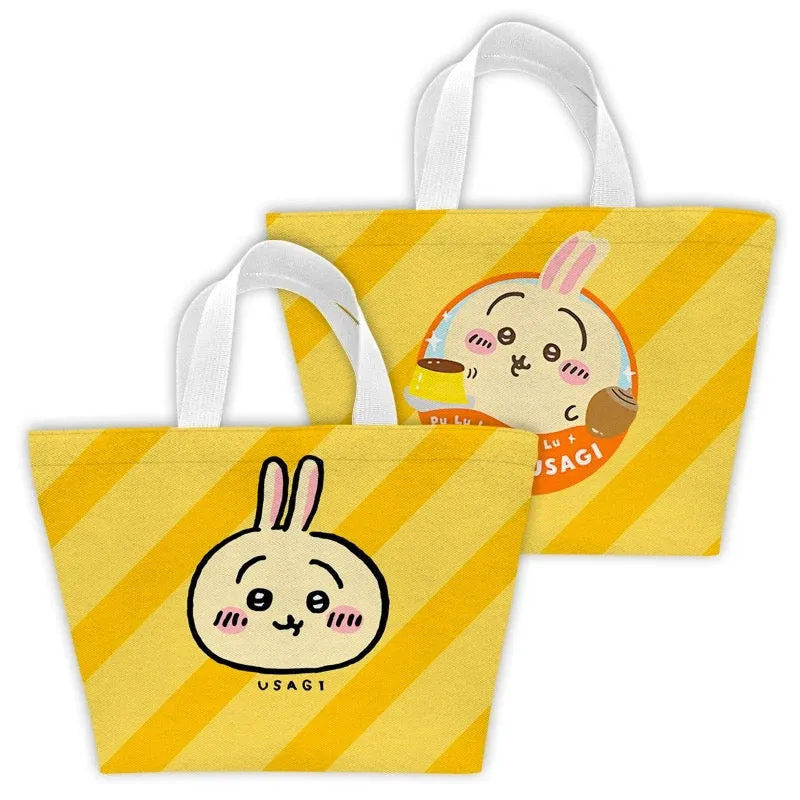 Japanese Cartoon Chiikawa with Foodie Lunch Bag | Full Screen ChiiKawa Hachiware Usagi - Small Tote Bag Handbag Picnic