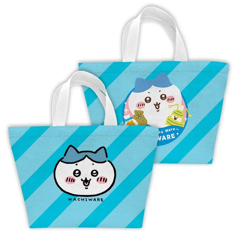 Japanese Cartoon Chiikawa with Foodie Lunch Bag | Full Screen ChiiKawa Hachiware Usagi - Small Tote Bag Handbag Picnic