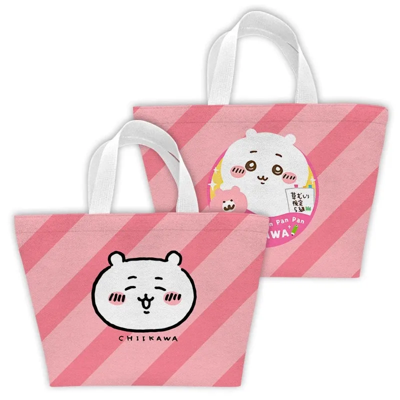 Japanese Cartoon Chiikawa with Foodie Lunch Bag | Full Screen ChiiKawa Hachiware Usagi - Small Tote Bag Handbag Picnic