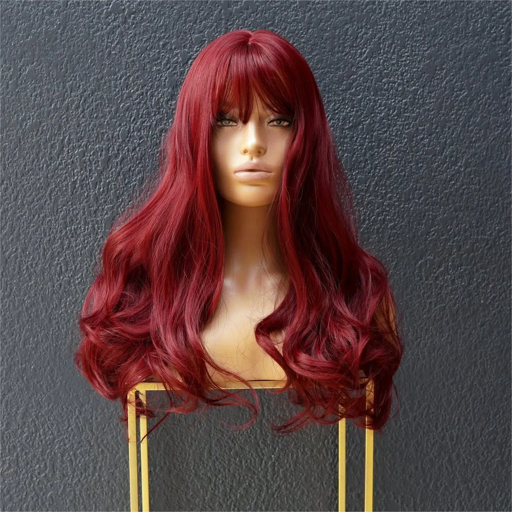 JESSICA Burgundy Fringe Wig