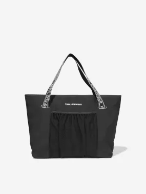 Karl Lagerfeld Girls Logo Shopper Bag in Black