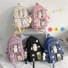 Kawaii Japanese High School Plush Backpack