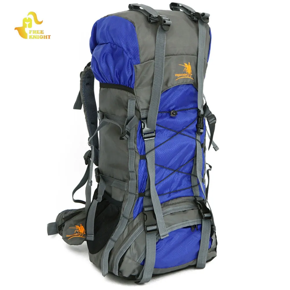 Large Outdoor Mountaineering Backpack 60L Nylon Water Resistant