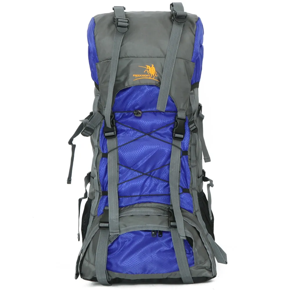 Large Outdoor Mountaineering Backpack 60L Nylon Water Resistant