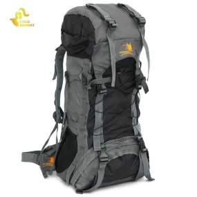 Large Outdoor Mountaineering Backpack 60L Nylon Water Resistant