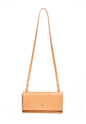 Leather clutch & shoulder bag: RIGMOR MINI (natural)