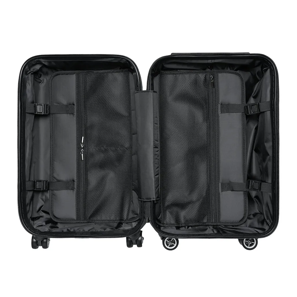 Light Grey Cabin Suitcase, Carry On Luggage With 2 Inner Pockets & Built in TSA-approved Lock With 360° Swivel