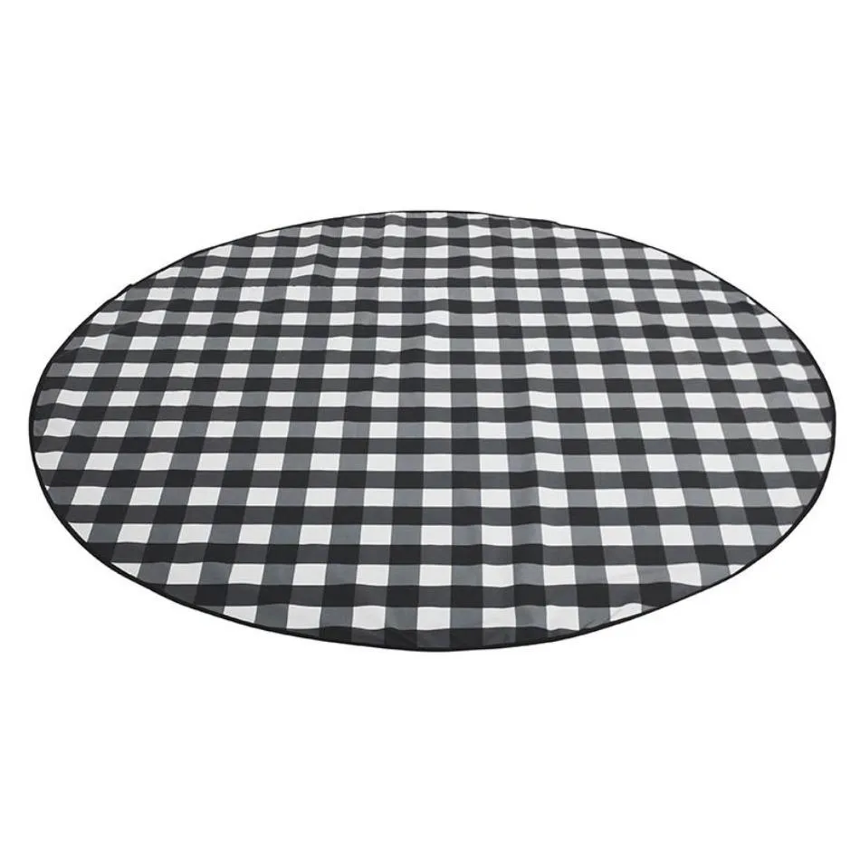 Love Rug - Gingham Black