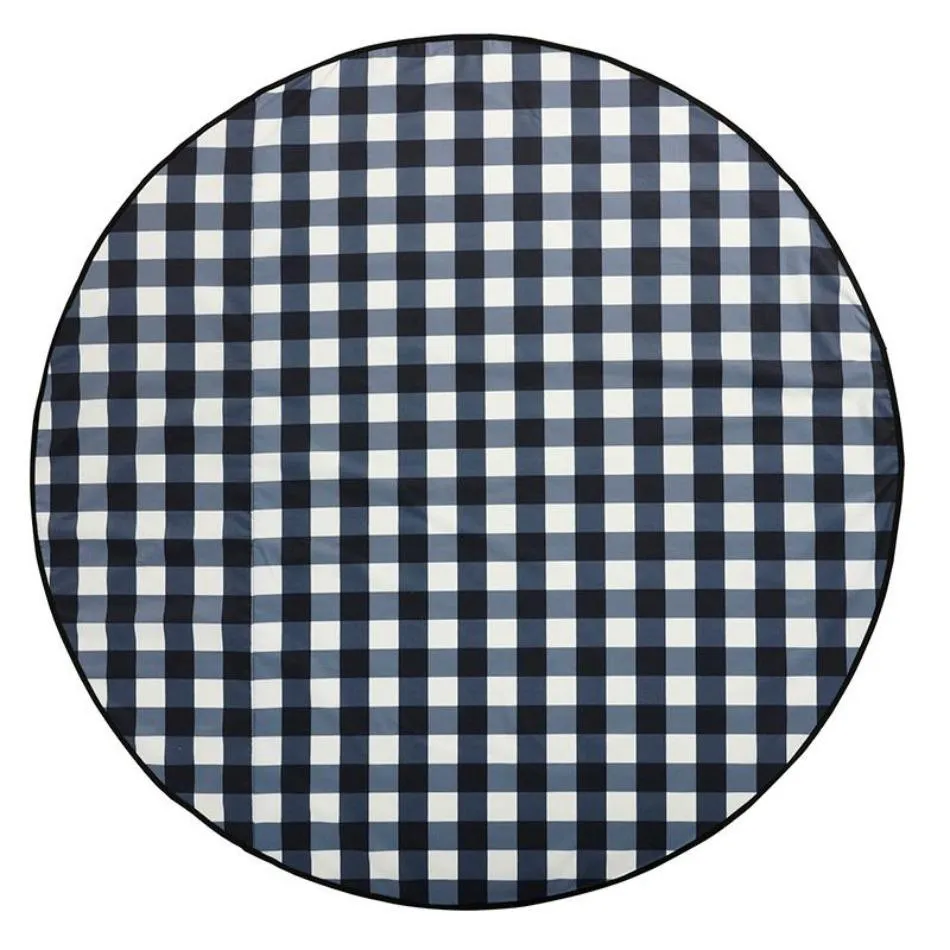 Love Rug - Gingham Black