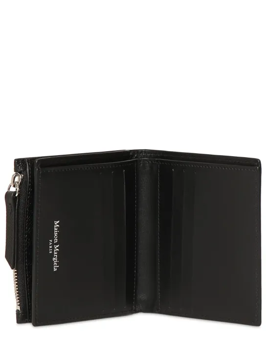 Maison Margiela   Grained leather billfold wallet 