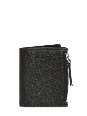 Maison Margiela   Grained leather billfold wallet 