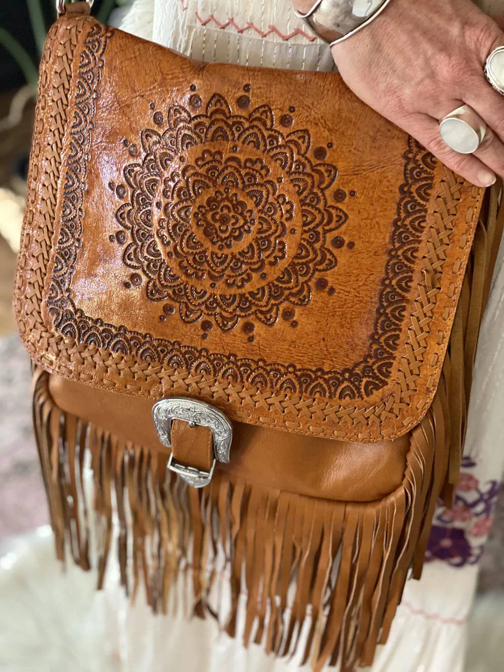 MANDALA FRINGE BAG