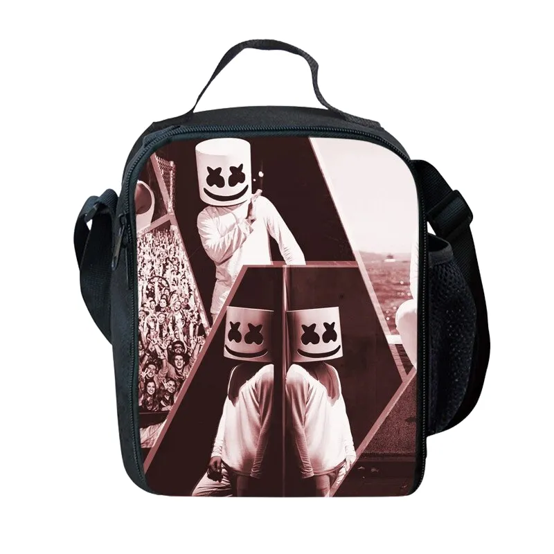 Marshmello Print Insulated Lunch Bag