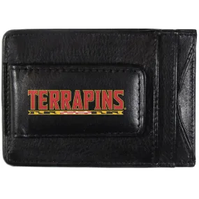 Maryland Terrapins Logo Leather Cash and Cardholder