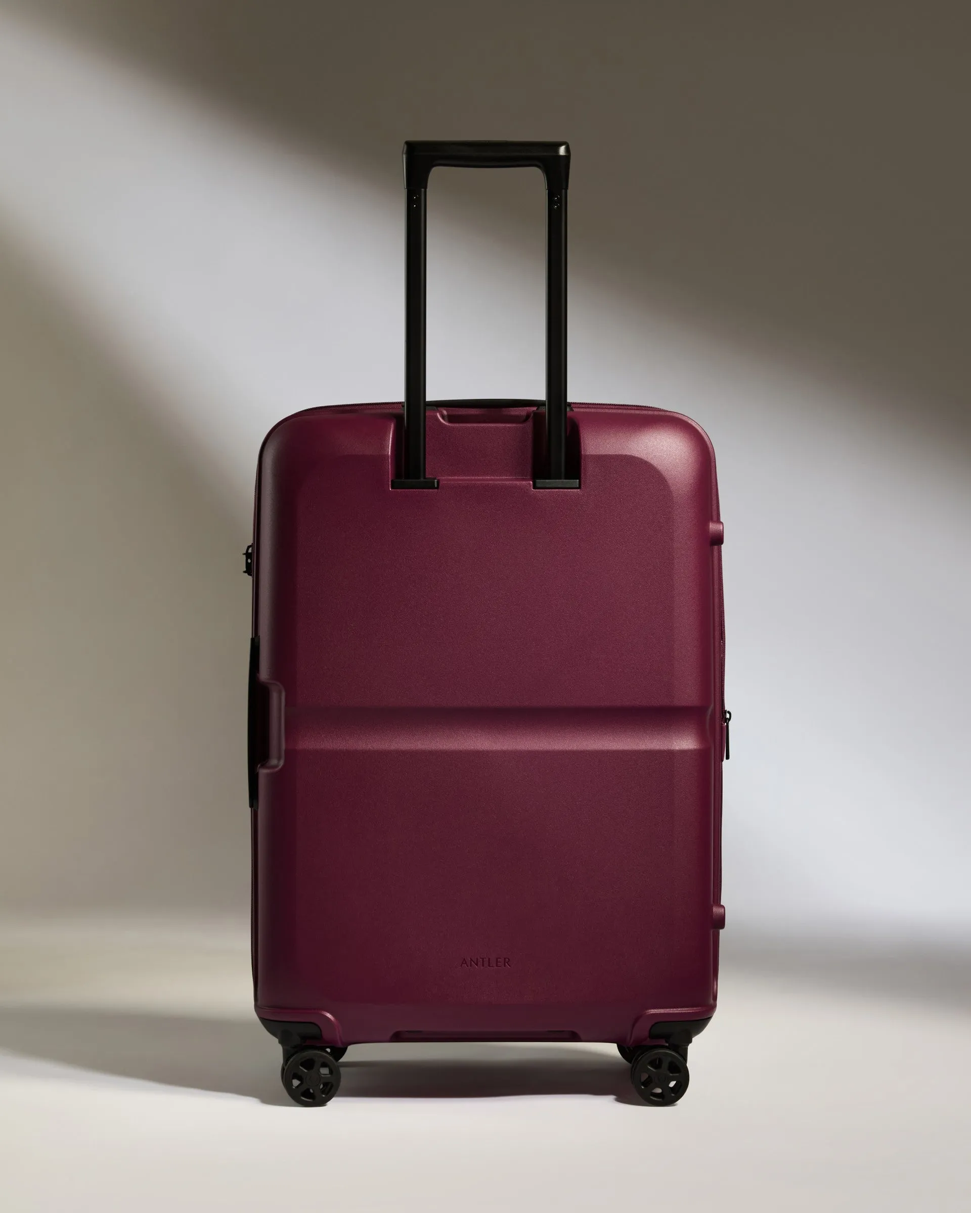 Medium Luggage in Heather Purple - Single Stripe