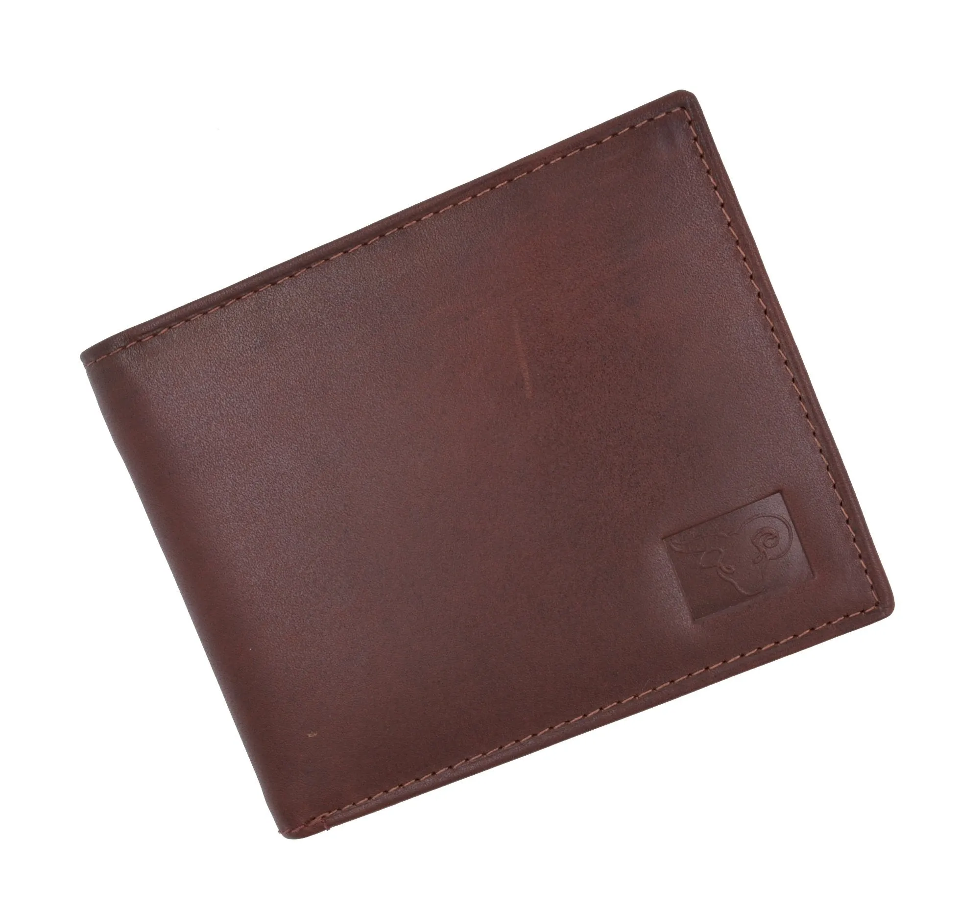 Mens Genuine High Quality Leather ID Card Holder Classic Design Slim Bifold Wallet by Cavelio 730060