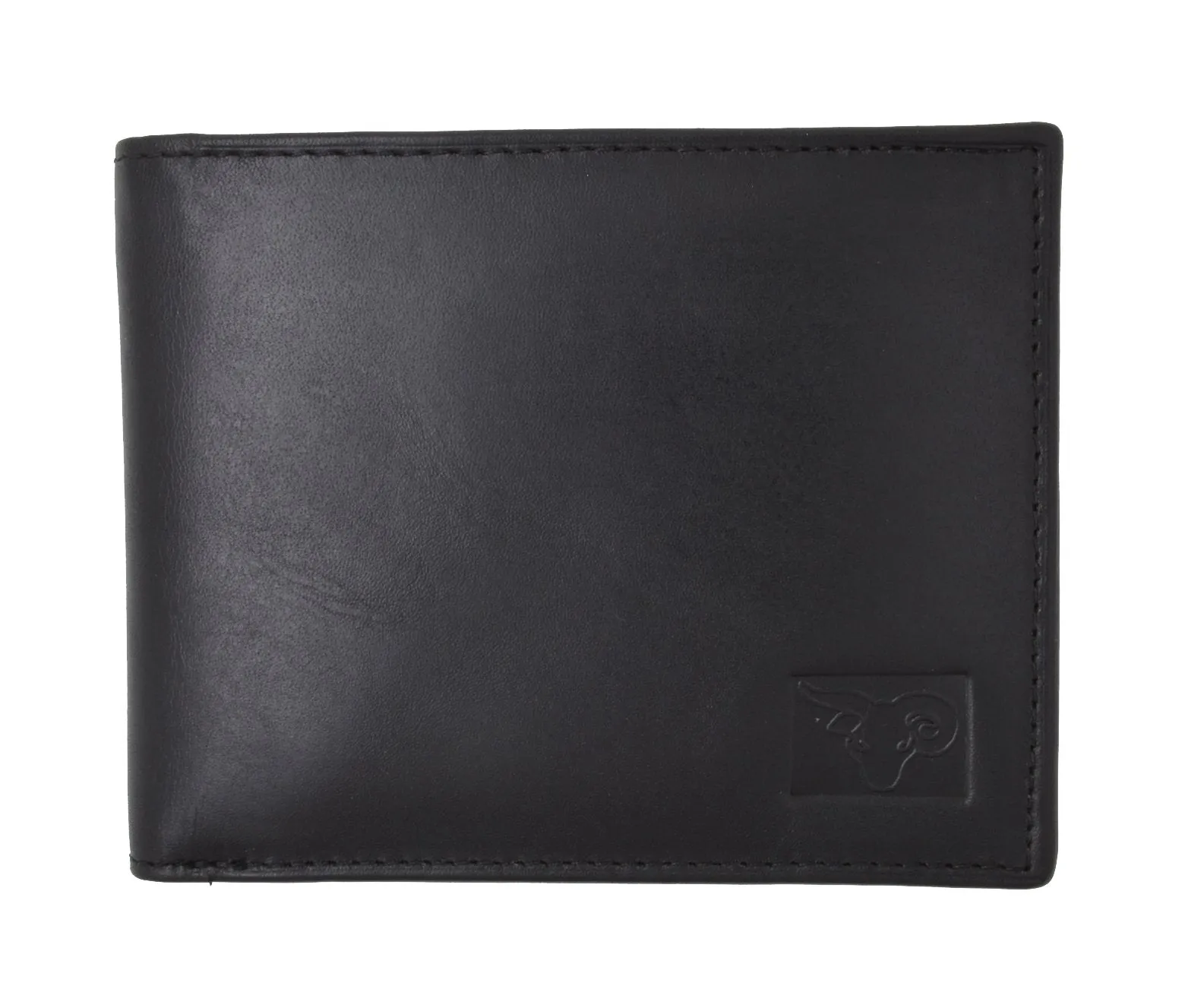 Mens Genuine High Quality Leather ID Card Holder Classic Design Slim Bifold Wallet by Cavelio 730060