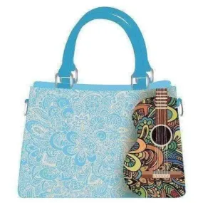 Mia Louise Paisley Guitar Handbag in Blue