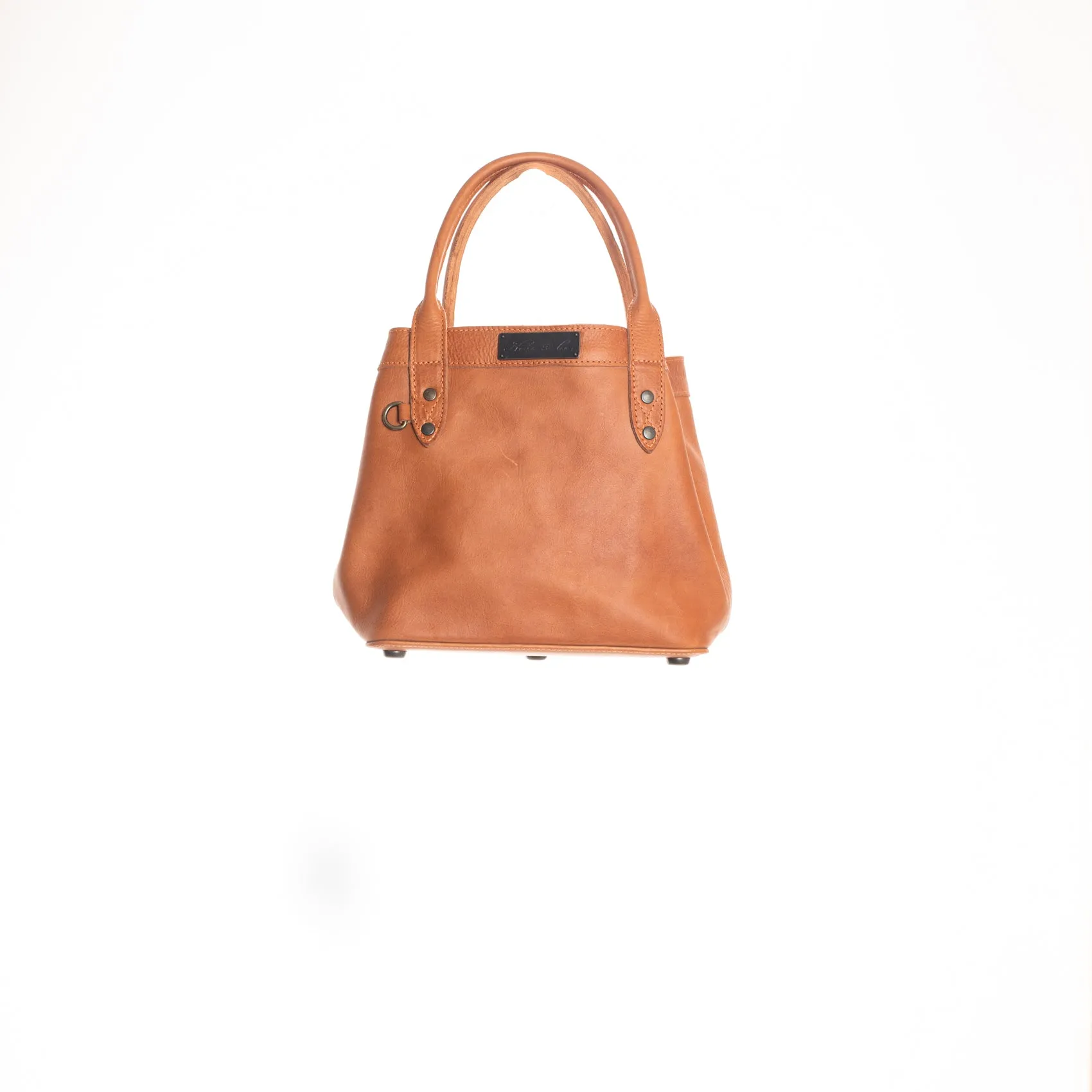 MINI CONVERTIBLE TOTE - MEXICO COLLECTION - FULL LEATHER - OCHRE LEATHER