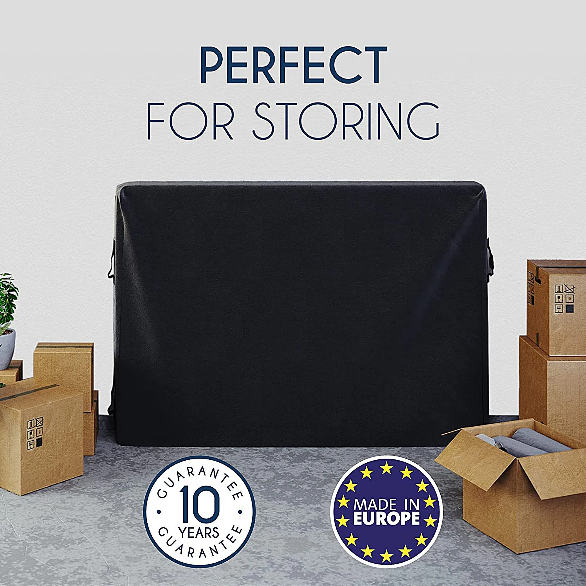 Movable Queen Mattress Bag - Mattress Bags for Storage - Queen Mattress Cover - Queen Movable Mattress Bag - Extra Strong Zipper - Reusable - 4 Handles