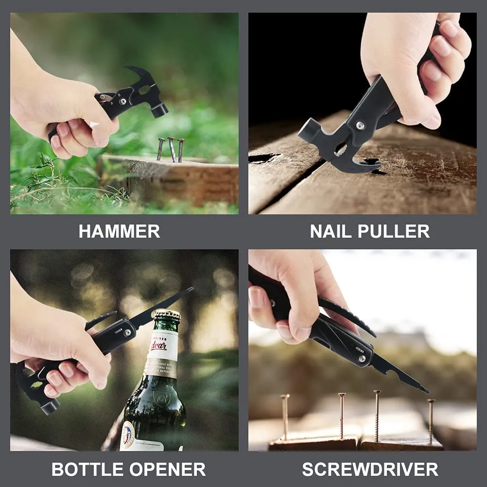 NewDoar Hammer Multitool Camping Accessories Survival Gear and Equipment Bottle Opener - Hammer Style B