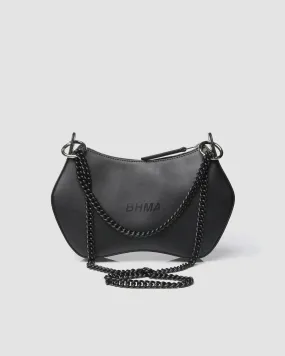 Noir BHMA Bag of grape-based vegan leather