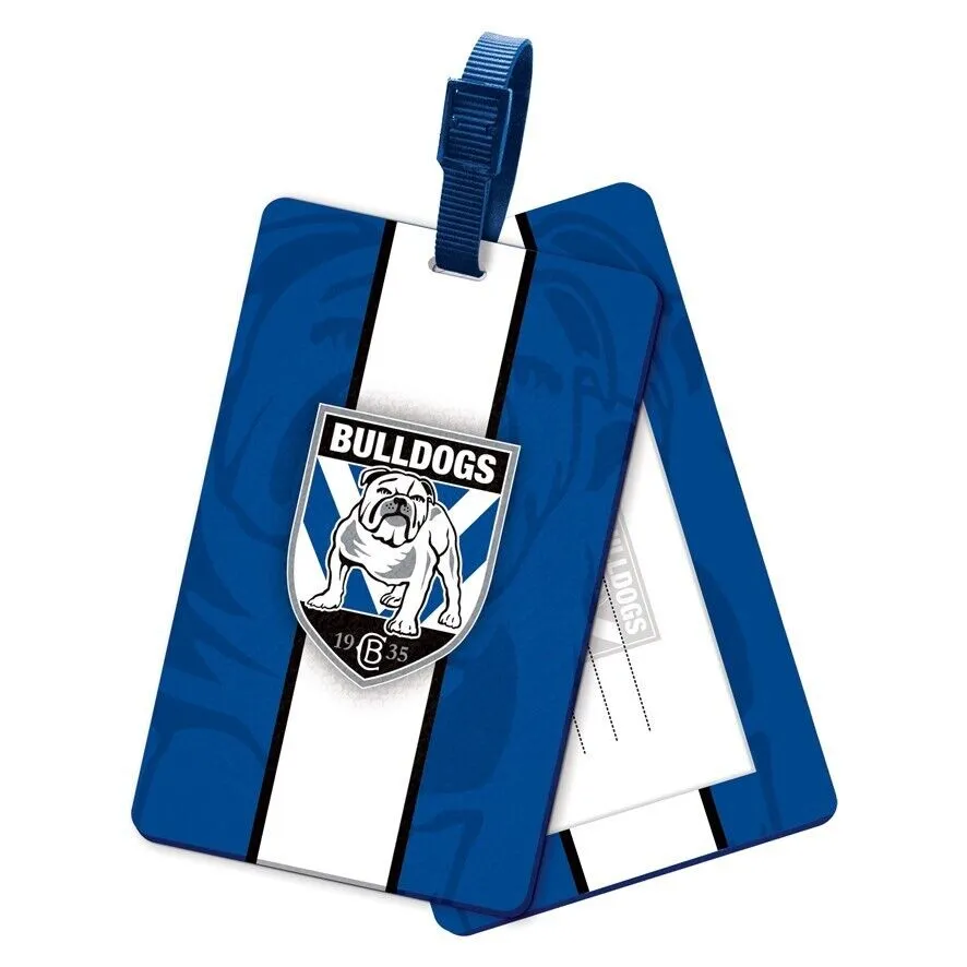 NRL Rubber Bag Tag - Canterbury Bulldogs - School Travel Work