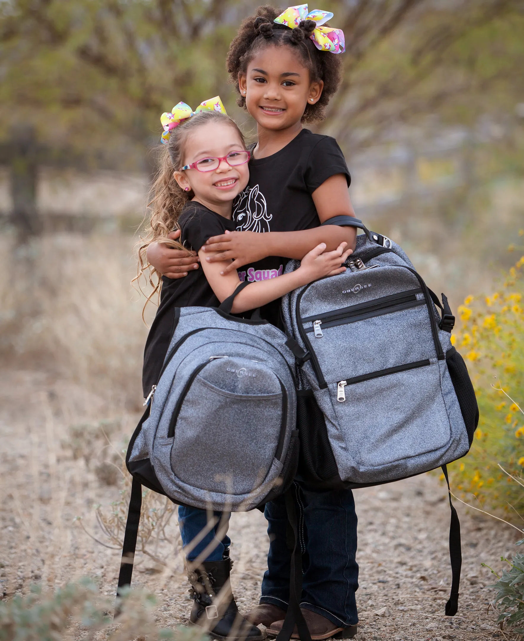 Obersee Mini Preschool Backpack for Girls built in Lunch Box