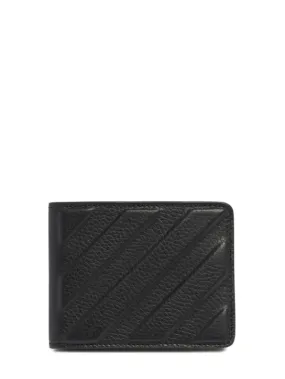 Off-White   Diagonal leather bifold wallet 