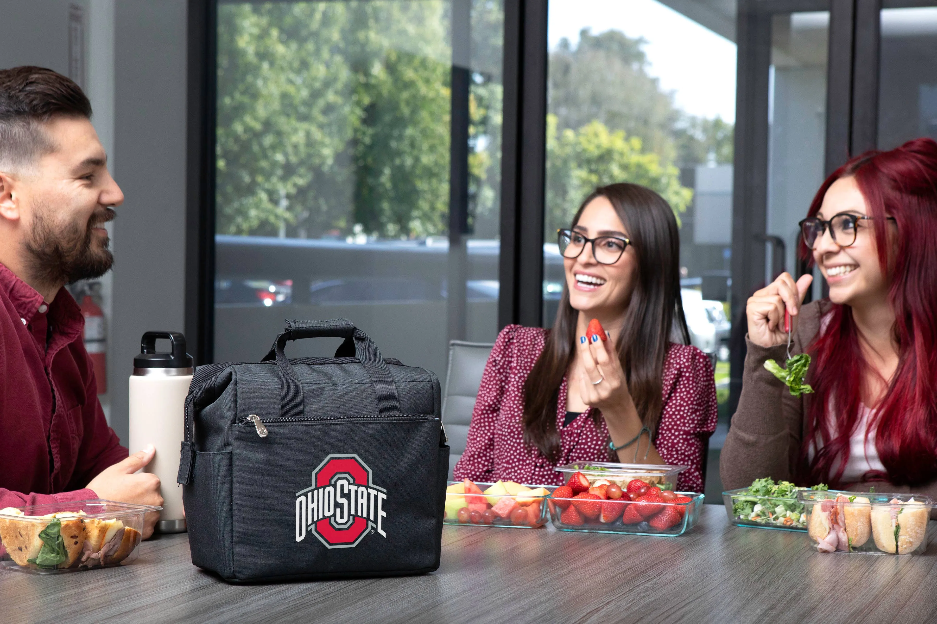 Ohio State Buckeyes On The Go Lunch Cooler: Heathered Gray