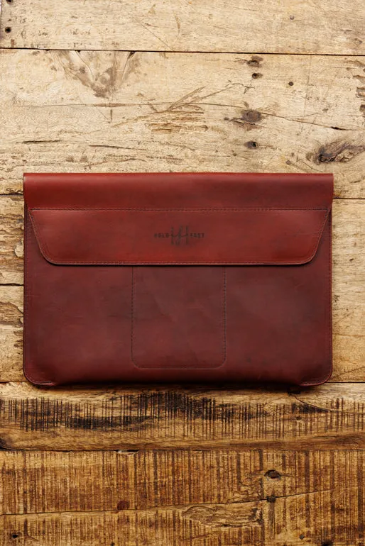 Padded Leather EDC Laptop Sleeve